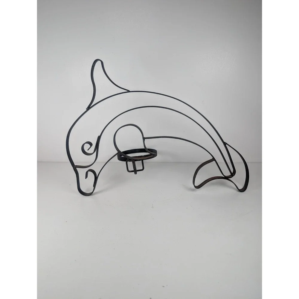 Dolphin Plant Holder Wall Hanger, 14